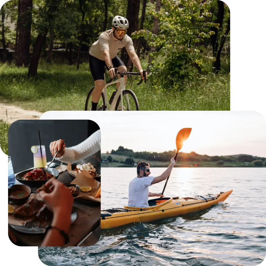 Zdjęcie - lokalne atrakcje, jazda rowerem, kajaki, jedzenie